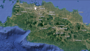Peta Jawa Barat/ Tangkapan layar Google Earth