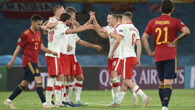 Foto Piala Eropa: Spanyol Bermain Imbang 1-1 dengan Polandia, Semua Tim di grup E Masih Berpeluang Lolos ke Babak 16 Besar Euro 2020