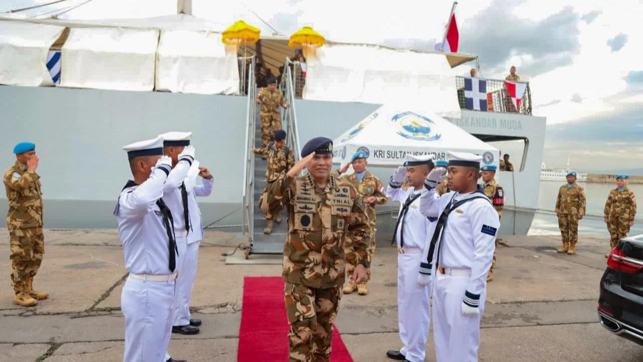 FOTO: Kasal Perkuat Diplomasi Maritim RI dalam Kunjungan ke Lebanon