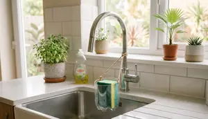Cara Membuat Tempat Spons Cuci Piring dari Botol Bekas,  Bikin Area Wastafel Lebih Rapi
