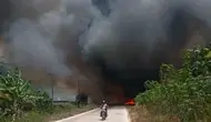 Kebakaran Lapak Kayu Merambat Hanguskan Lahan di Mesuji