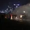 Water Cannon Bubarkan Massa di Gerbang DPR