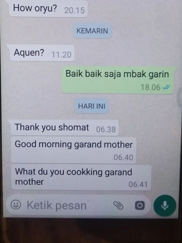 6 Chat Cucu dan Nenek Ini Bikin Geleng Kepala