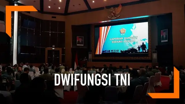 Panglima TNI Marsekal TNI Hadi Tjahjanto menegaskan, isu aktifnya kembali dwifungsi TNI adalah omong kosong. Hal itu diungkap dalam acara Silaturahmi dengan Komunitas Perwira Hukum TNI.