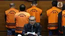 Wakil Ketua KPK, Alexander Marwata membacakan rilis penetapan dan penahanan Bupati Penajam Paser Utara Kalimantan Timur, Abdul Gafur Mas’ud sebagai tersangka kasus dugaan suap pengadaan barang dan jasa serta perijinan, Gedung KPK, Jakarta, Kamis (13/1/2022). (Liputan6.com/Helmi Fithriansyah)