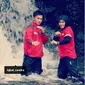 Pasutri atlet Pencak Silat Iqbal Candra Pratama dan Sarah Tria Monita (Instagram @sarahtr_monita)