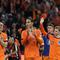 Selebrasi skuad Belanda dalam laga versus Finlandia di Kualifikasi Piala Dunia 2026, Minggu (12/10/2025).&nbsp;(AP Photo/Patrick Post)