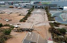 FOTO: Kondisi Terkini Kompleks Sirkuit MotoGP Valencia Rusak Parah Akibat Terjangan Banjir, Aspal Sampai Terlepas