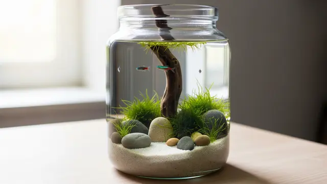 Ide Aquarium dari Toples Kaca