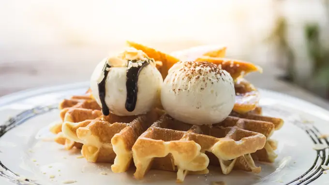 resep waffle