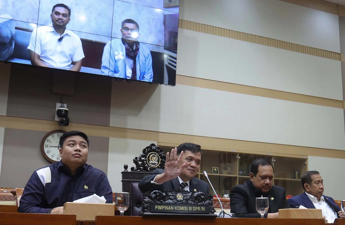 FOTO: Komisi III DPR Minta Penangguhan Penahanan Kreator Video Profil Desa di Karo