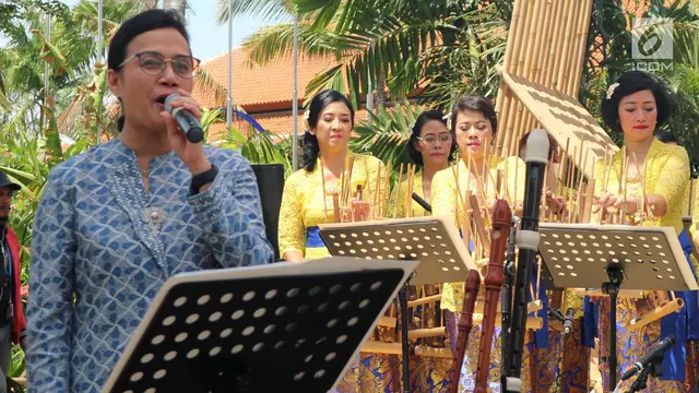 Gaya Sri Mulyani Bernyanyi di Sela Pertemuan IMF-Bank Dunia