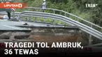 Sebuah segmen jalan tol di Meizhou, China Selatan, runtuh setelah hujan deras yang terjadi, mengakibatkan 23 kendaraan terperosok ke dalam lubang yang terbentuk. Insiden yang terjadi sekitar pukul 02.00 dini hari Rabu ini menewaskan sedikitnya 36 ora...