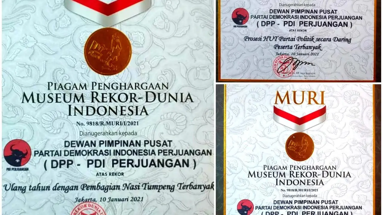 Rekor MURI PDIP