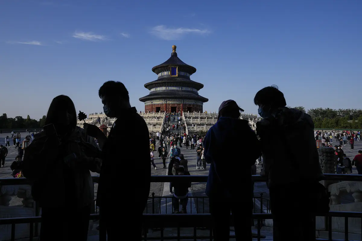 Ramainya Pengujung Kuil Surga di Hari Terakhir Libur Nasional China