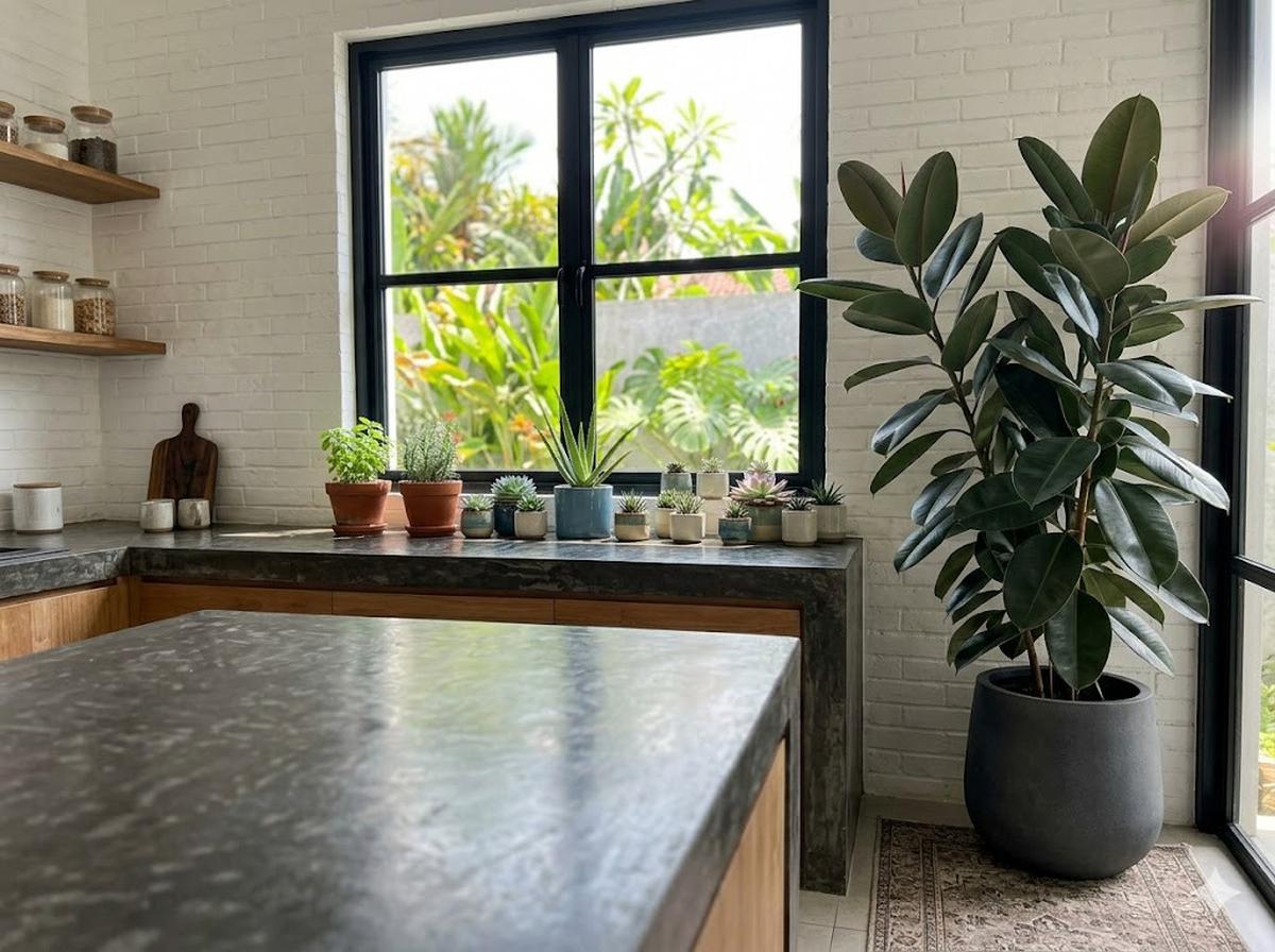 Rubber Plant (Ficus elastica)