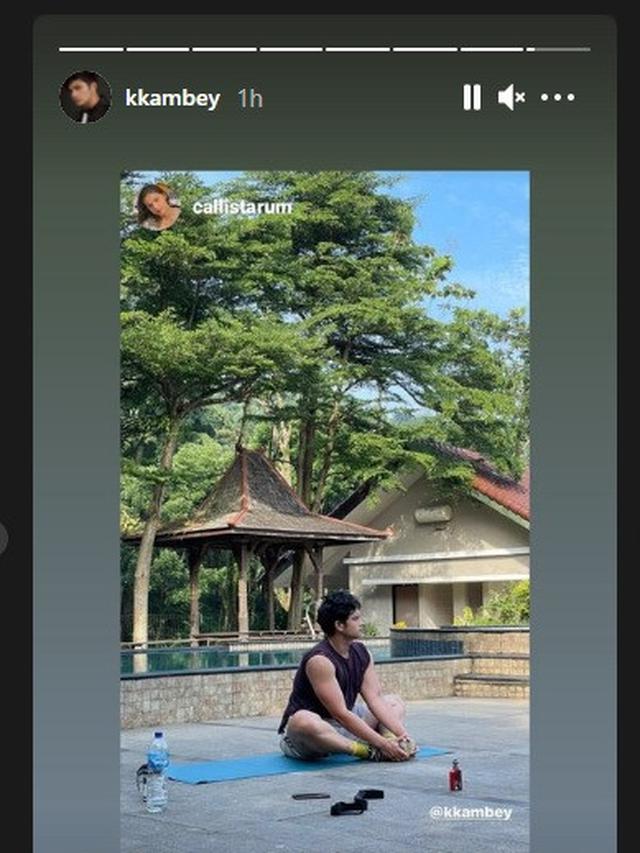 Pemain Buku Harian Seorang Istri melakukan aktifitas olahraga