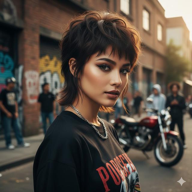 Short Wolf Cut (Gemini AI)