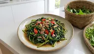Resep Tumis Daun Ubi Sederhana dengan Bawang dan Cabai, Nikmat Pakai Nasi Hangat