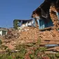 Gempa berkekuatan 5,6 skala Richter mengguncang wilayah ini pada 3 November lalu. (PRAKASH MATHEMA/AFP)