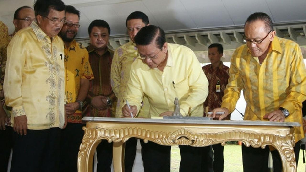 Demi Pilkada, Ical dan Agung teken islah tahap II