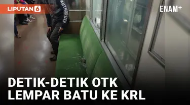 Warga Rekam Terduga Pelaku Pelemparan Batu ke Kaca KRL