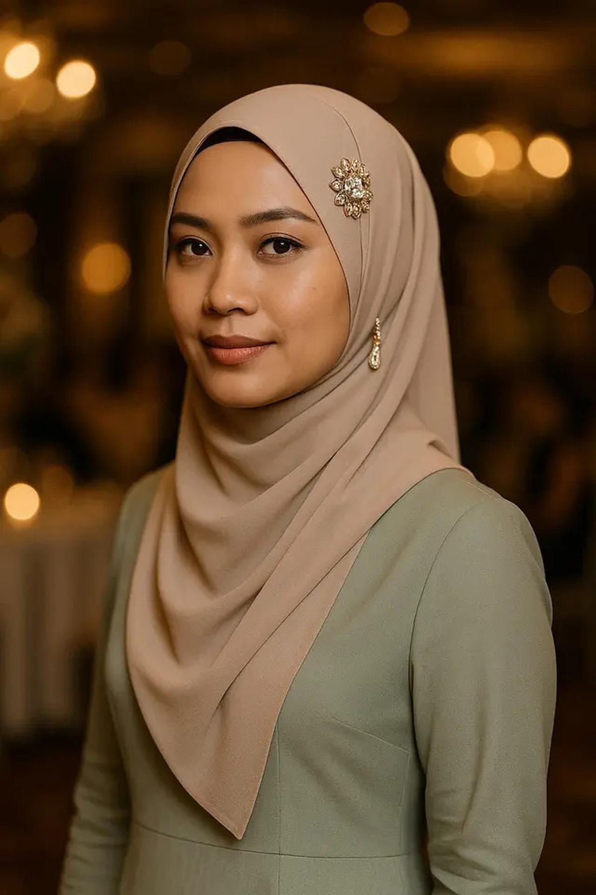 7 Hijab Style untuk Kondangan dan Pesta Malam, Elegan tapi Enggak Ribet