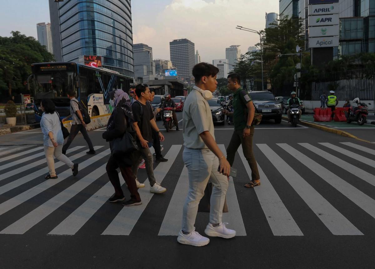 Pejalan kaki di Jakarta