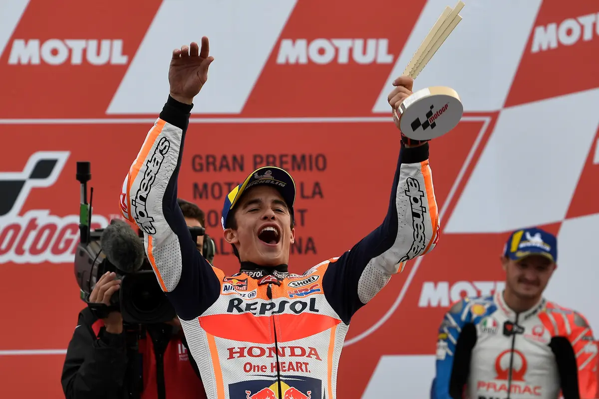 Pembalap Repsol Honda, Marc Marquez.
