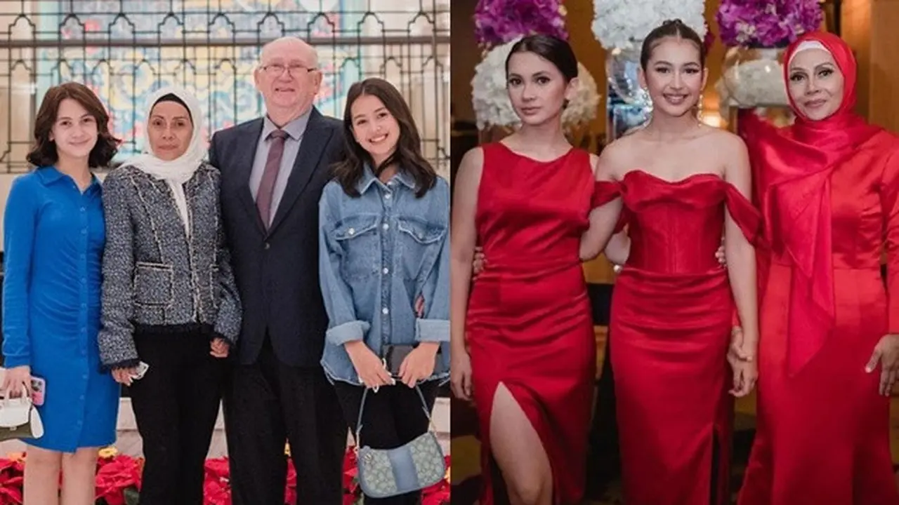 6 Potret Sandrinna Michelle dan Richelle Bareng Ibunda, Selalu Kompak