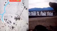 Viral Penampakan Pria Seram Berdiri di Google Earth Lingkaran Kota Hantu (Sumber: Daily Star)