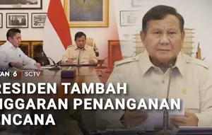 Presiden Tambah Anggaran Penanganan Bencana
