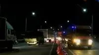 Kendaraan bertonase besar jenis truk dan kontainer mulai dilarang melintasi Tol Jakarta