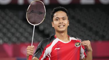Foto: Tambah Kado Manis untuk Indonesia, Anthony Ginting Persembahkan Medali Perunggu Bulu Tangkis Tunggal Putra Olimpiade Tokyo 2020