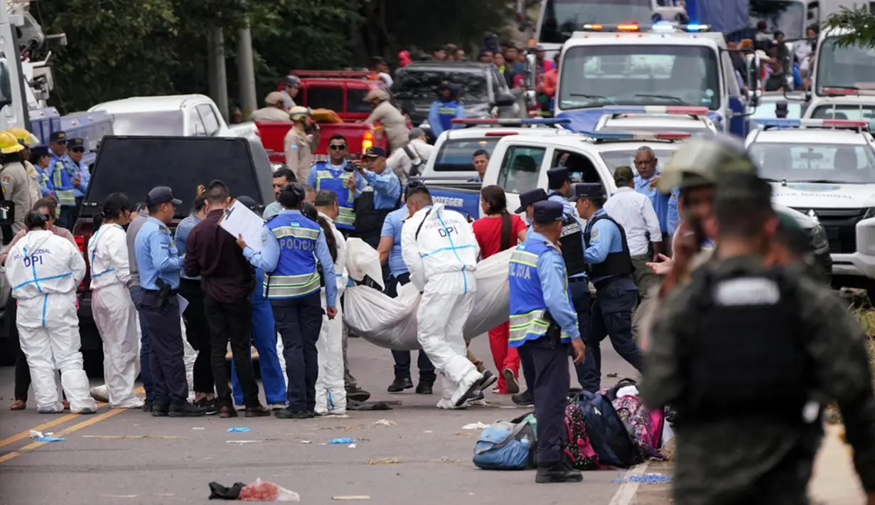 Presiden Honduras Xiomara Castro mengatakan melalui media sosial bahwa pemerintah telah mengumumkan tiga hari berkabung nasional. (Johny MAGALLANES/AFP)