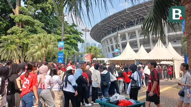 Suporter Timnas Indonesia Vs Irak di SUGBK