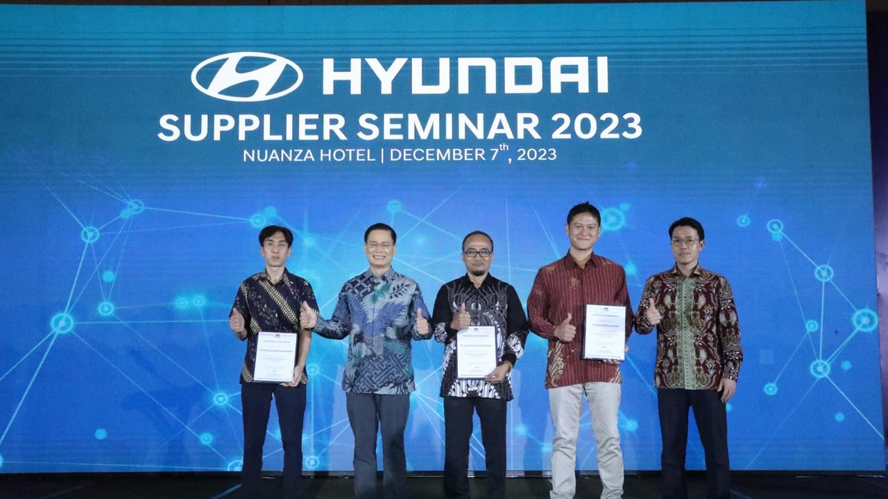 Hyundai Berikan Sertifikat untuk 3 Pemasok Lokal Indonesia (ist)