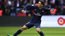 Pemain Paris Saint-Germain, Angel Di Maria dikabarkan http://www.express.co.uk/ menjadi incaran Barcelona dengan harga 46 uta pound sterling. (AFP/Franck Fife)