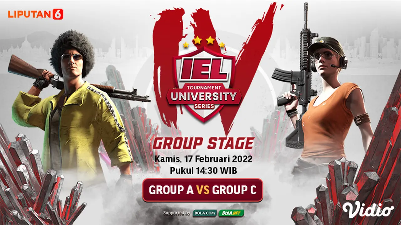 Link Live Streaming IEL University Season 4 PUBGM Group Stage Pekan Ketiga di Vidio, 17 Februari 2022