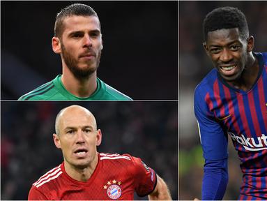 Bola.com akan membahas pesepak bola yang akan mengalami turun rating di pembaharuan FIFA 2019. Banyak faktor yang menyebabkan hal tersebut mulai dari jarangnya diberikan jatang bermain sampai cedera. (Kolase Foto AFP)