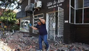 Kepanikan Warga Saat Gempa M 7,4 Guncang Kolombia
