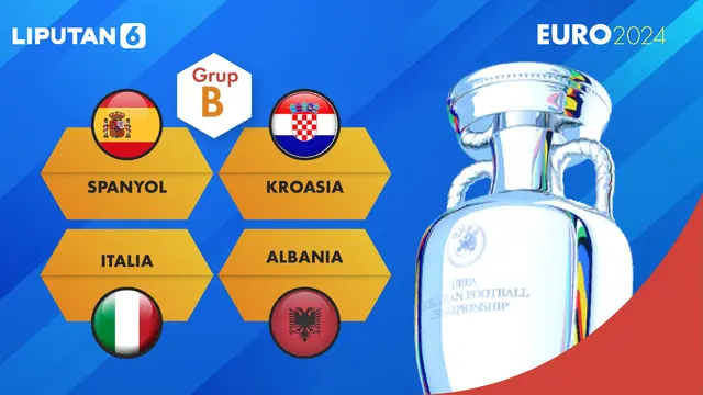 Euro 2024 Grup B : Spanyol, Kroasia, Italia, Albania
