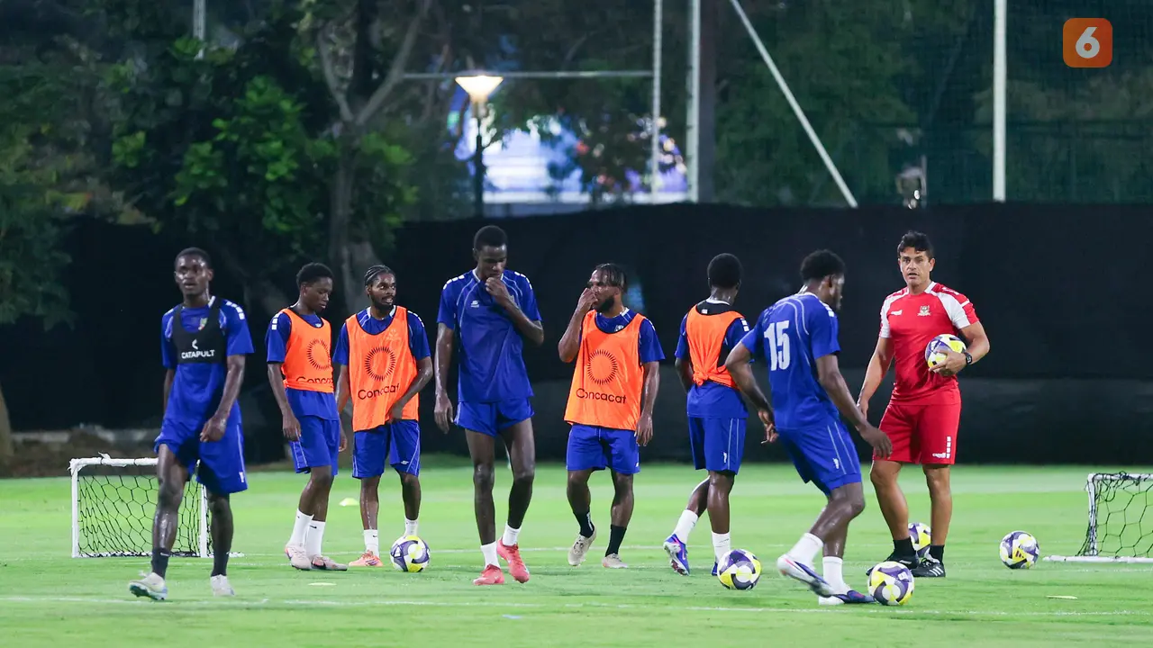 Foto: Mengintip Sesi Latihan Saint Kitts and Nevis Jelang Lawan Timnas Indonesia di FIFA Series 2026
