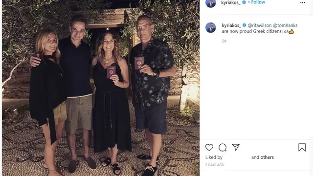 Unggahan Perdana Menteri Yunani  Kyriakos Mitsotakis (Instagram/ kyriakos_)