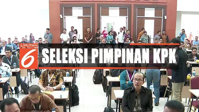 Sebanyak 104 calon pimpinan KPK periode 2019-2023 ikuti tes psikologi selama 6 jam di Pusdiklat Setneg.