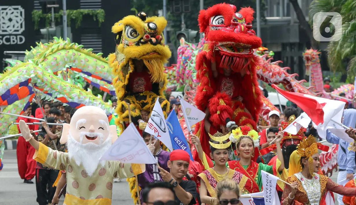 Festival Cap Go Meh tersebut digelar sebagai puncak perayaan Tahun Baru Imlek Naga Kayu 2575. (Liputan6.com/Herman Zakharia)