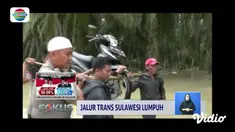 Banjir luapan dari Sungai Lariang melumpuhkan jalur Trans-Sulawesi.