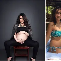 Hamil merupakan kebanggaan setiap perempuan  yang telah menikah. Banyak yang tidak menyia-nyiakan momen kehamilannya. Dengan mengabadikan saat perutnya sedang buncit. (Instagram)