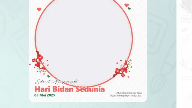 Twibbon Hari Bidan Sedunia 2025.