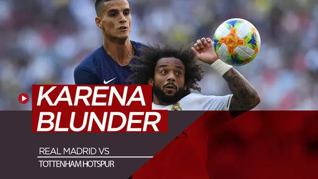 Berita video highlight Audi Cup 2019 di mana Real Madrid kalah 0-1 dari Tottenham Hotspur karena blunder bek Los Blancos, Marcelo, Selasa (30/7/2019)